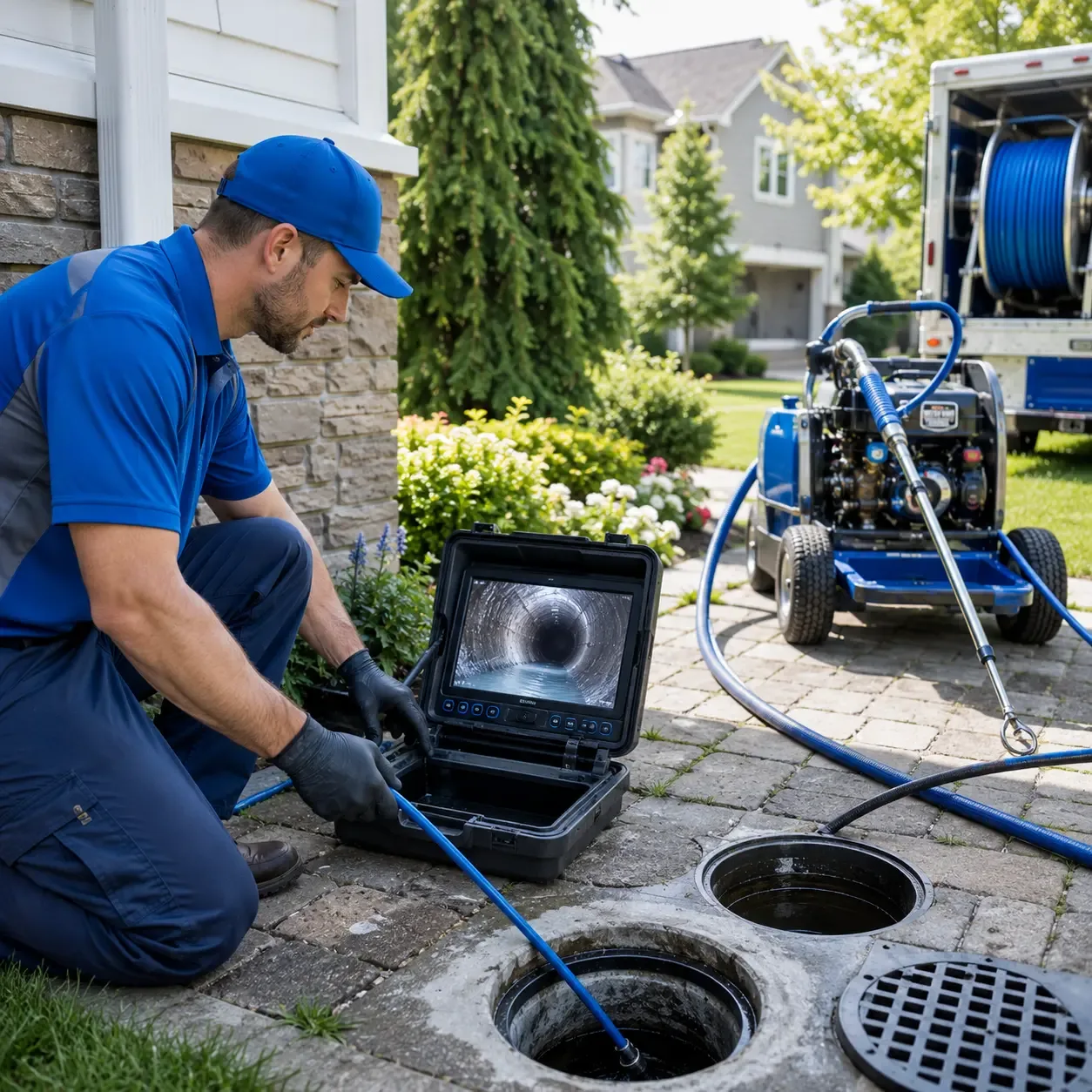 Outdoor drain cleaning professionals serving High Bridge, WI